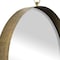 Homeroots 28" Gold Round Iron Framed Accent Mirror 485065 - alternate 6