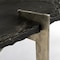 Homeroots 40" Black and Gold Stone and Iron Free Form Distressed Coffee Table 376308 - alternate 3