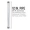 Ace Trading - Nipple 3/4 in. MIP each X 3/4 in. D MIP Galvanized Steel 12 in. L Nipple 303U34X12 - alternate 5