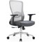 Leisuremod Adorit Ergonomic Office Chair - Mesh Back, Cotton Seat, Adjustable Height & 360 deg Swivel AO60GR - alternate 1