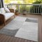 Homeroots 3' X 5' Taupe Beige And Gray Abstract Washable Indoor Outdoor Area Rug 582908 - alternate 6