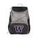 Picnic Time Family Of Brands NCAA Washington Huskies PTX Backpack CoolerBlack with Gray Accents 633-00-175-624-0 - alternate 1