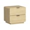 Manhattan Comfort Chrystie 26in Nightstand in Natural (2-Drawer) - Set of 2 2-NS016-NA - alternate 6