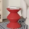 Leisuremod Aura Modern Side Table - Double Hourglass Design, ABS Plastic, Indoor/Outdoor Use AST15R - alternate 5