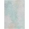 Homeroots 9' X 12' Pale Aqua Beige And Ivory Abstract Washable Indoor Outdoor Area Rug 617417 - alternate 7