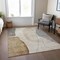 Homeroots 3' X 5' Taupe Beige And Gray Abstract Washable Indoor Outdoor Area Rug 582038 - alternate 3