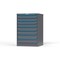 Strong Hold 8 drawer cabinet - (4x 3ft, 2x 4ft, 2x 5ft) - Blue accents - Keyed Alike S3044-PPAAS-0801FS - alternate 3