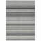 Homeroots 3' X 5' Black Striped Washable Indoor Outdoor Area Rug 576954 - alternate 5