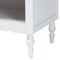 Baxton Studio Roni Modern White Wood 1-Drawer Nightstand with Scalloped Edges 256-14083-ZORO - alternate 5