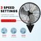 Edendirect 20 in 3-Speed Wall Mount Fan in Black, with 90 Deg Auto Oscillation, 30 Deg Vertical Tilt ZRDFC-K20-Black - alternate 4