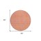 Homeroots 8' Pink And Copper Round Abstract Washable Indoor Outdoor Area Rug 599828 - alternate 2