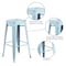 Flash Furniture 30"H Backless Distressed Green-Blue Barstool, PK4 4-ET-BT3503-30-DB-GG - alternate 6