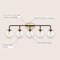 Jonathan Y Caleb 38" 5-Light Contemporary Transitional Iron/Glass LED Vanity Light, Brass Gold/Black JYL9555A - alternate 6