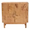 Bali & Pari Latika Modern and Contemporary Natural Mappa Real Burl Wood Storage Cabinet 249-13925-ZORO - alternate 6