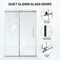 Anzzi 60in Reversible Frameless Sliding Deco-Glass Shower Door w/ Soft-Close System Brushed Nickel Finish SD-AZ20-02BN - alternate 7