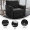 Flash Furniture HERCULES Diplomat Black LeatherSoft Chair with Clean Line-Stitched Frame and Chrome Legs BT-827-1-BK-CHR-GG - alternate 6