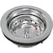 Prosource Basket Strainer, 3-1/2 in Dia, Chrome, For: 3-1/2 in Dia Opening Sink PMB-131 - alternate 1