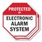Signmission Protected By Electronic Alarm Syste, 10 inch X 10 inch, Aluminum Metal Signs, 2PK OC-A-2PACK-10-183 - alternate 1