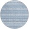 Homeroots 8' Blue And Denim Blue Round Southwestern Washable Indoor Outdoor Area Rug 587520 - alternate 3