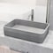 Vigo Cypress Concreto Stone Rectangular Fluted Bathroom Vessel Sink VG04075 - alternate 4