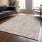 Homeroots 3' X 5' Brown And Ivory Abstract Washable Indoor Outdoor Area Rug 588498 - alternate 5