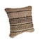 Homeroots Set of Two 18" Brown and Dark Green Striped Cotton Blend Throw Pillows with Texture, 2PK 554585 - alternate 3