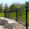 Nuvo Iron Legacy Collection 72in. Wide x 60in. High, Iron Fence Panel w/Coral Profile. Incld 6 Fence Brackets CPRTB7260 - alternate 9