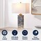 Jonathan Y Elizabeth 27.5" Contemporary Coastal Rectangular Alabaster Terrazzo LED Table Lamp w/Nightlight Base JYL6201C - alternate 6
