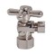 Westbrass Angle Stop, 5/8" OD x 3/8" OD, 1/4-Turn Cross Handle in Stainless Steel D105BX-20 - alternate 5