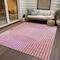 Homeroots 10' X 14' Pink Copper And Ivory Geometric Washable Indoor Outdoor Area Rug 597654 - alternate 6