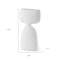 Homeroots 12" White Ceramic Sculptural Table Vase 608370 - alternate 5