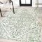 Jonathan Y Estrella Bohemian Medallion Textured Weave Green/Cream 3 ft. x 5 ft. Indoor/Outdoor Area Rug SMB105G-3 - alternate 5