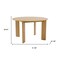 Homeroots 51" Beige Solid Wood Round Top Dining Table 712182 - alternate 3