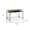 Homeroots 43" Natural and Black Writing Desk 543756 - alternate 3