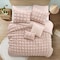 Homeroots Blush King Polyester 180 Thread Count Washable Duvet Cover Set 529022 - alternate 7