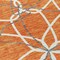 Homeroots 9' X 12' Orange And Ivory Geometric Washable Indoor Outdoor Area Rug 613029 - alternate 7