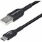 Startech.Com 6IN (15CM) USB-A TO USB-C CHARGING CABLE, CHARGE & SYNC, 3A, USB 2.0, TPE JACKET USB2AC6INCHBK - alternate 1