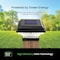 Home Zone Security Outdoor Solar Post Cap Lights for 3.5'' x 3.5'' and 4'' x 4'' Posts, Black, 2PK ELI1300G - alternate 4