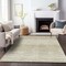 Homeroots 5' X 8' Khaki And Beige Abstract Washable Indoor Outdoor Area Rug 587417 - alternate 4
