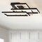 Jonathan Y Turing 28" Geometric Integrated LED Metal Flush Mount, Black JYL7209A - alternate 5