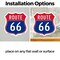 Signmission Route Marker Shield Sign Route 66, 6 inch X 6 inch, Vinyl Decal, 2PK SHI-D-2PACK-6-459 - alternate 4