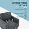 Leisuremod Chester Modern Leather Accent Armchair with Birch Wood Base, Grey CS33GR-L - alternate 5
