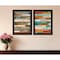 Homeroots Set Of Two Wood Plank Black Framed Print Wall Art, 2PK 405650 - alternate 4