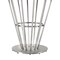 Homeroots 48" Clear And Silver Glass And Stainless Steel Pedestal Base Round Top Dining Table 569437 - alternate 6