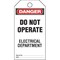 Panduit Safety Tag, Vinyl, 3in Width, 5.75in Height PVT-43 - alternate 1