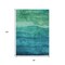 Homeroots 8' X 10' Teal Blue And Green Abstract Washable Indoor Outdoor Area Rug 618163 - alternate 6