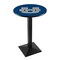 Holland Bar Stool Co 36" Blk Wrinkle Utah State Pub Table, 36" dia. Top L217B3636UtahSt - alternate 1