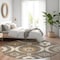 Homeroots 8' Brown Beige And Taupe Round Medallion Washable Indoor Outdoor Area Rug 589598 - alternate 3