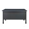Regency Mesa Steel Single Pedestal Teacher's Office Desk with Center Drawer 48in x 30in, Grey 66348SPCDGY - alternate 4