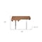 Homeroots 18" X 36" Brown Teak Wall Mount Rectangular Shower Bench 549364 - alternate 4